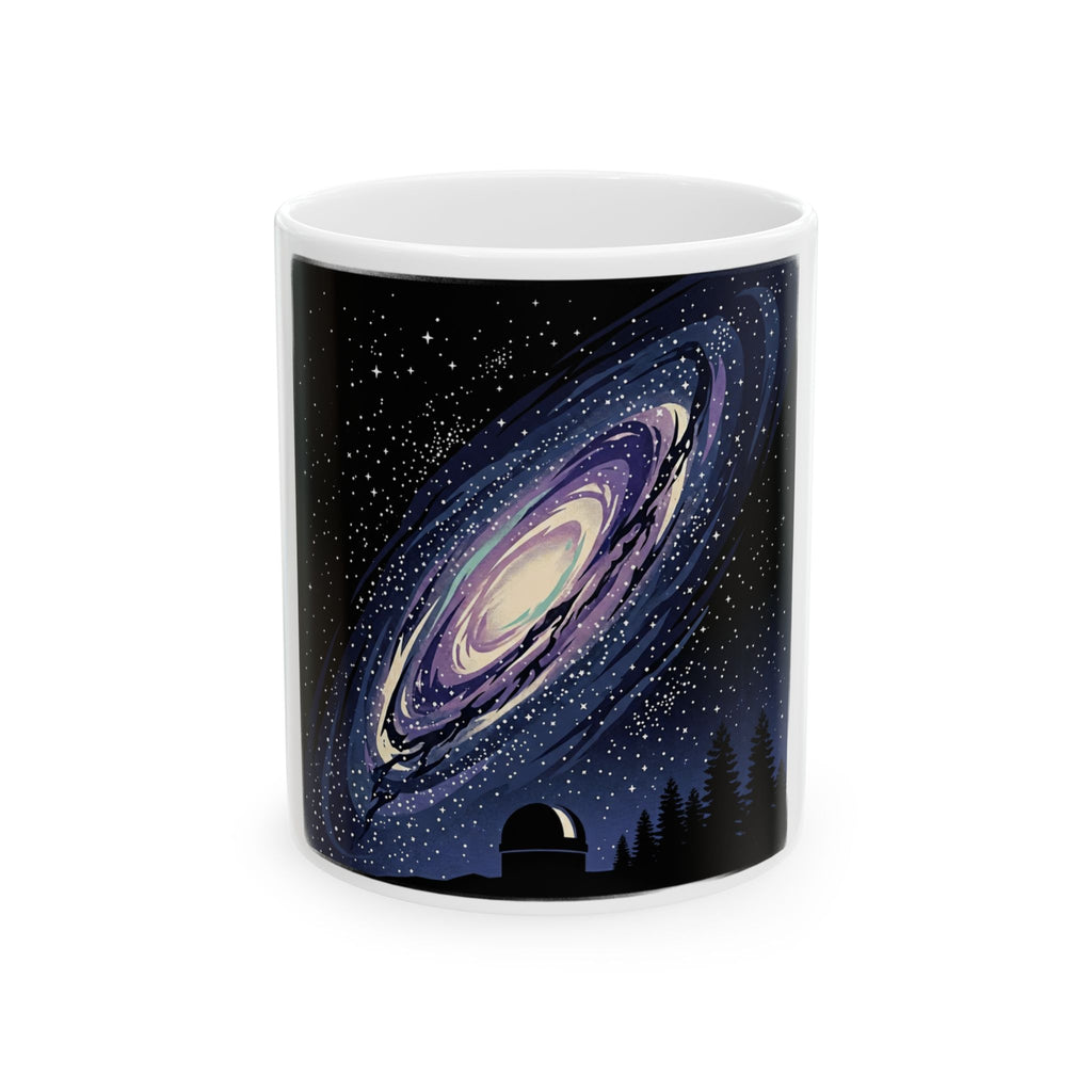 Astral Voyage crescent moon celestial design Mug | Ceramic coffee tea cup