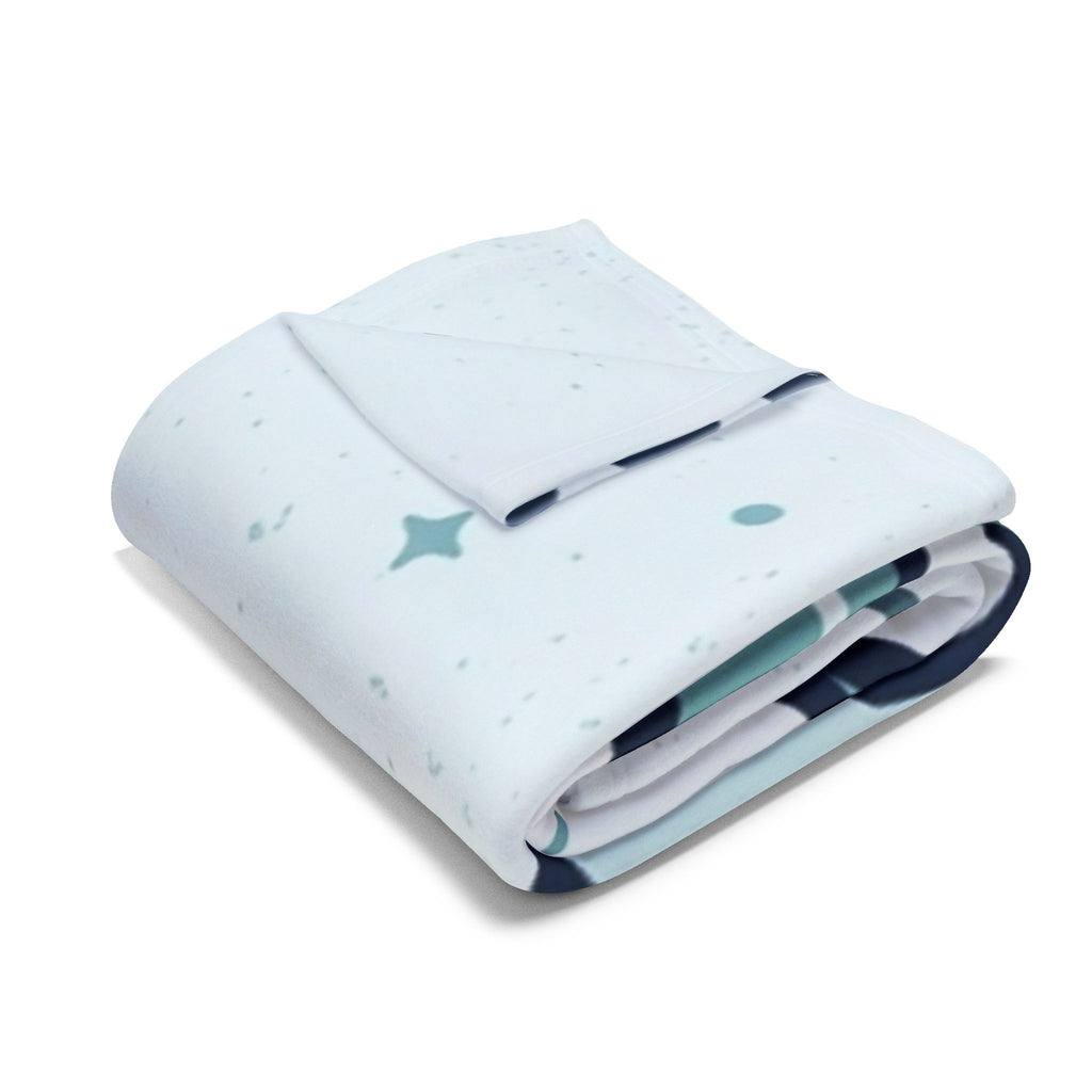 Cozy Polar Bear Fleece Blanket — Arctic Night Sleepy Bear Throw