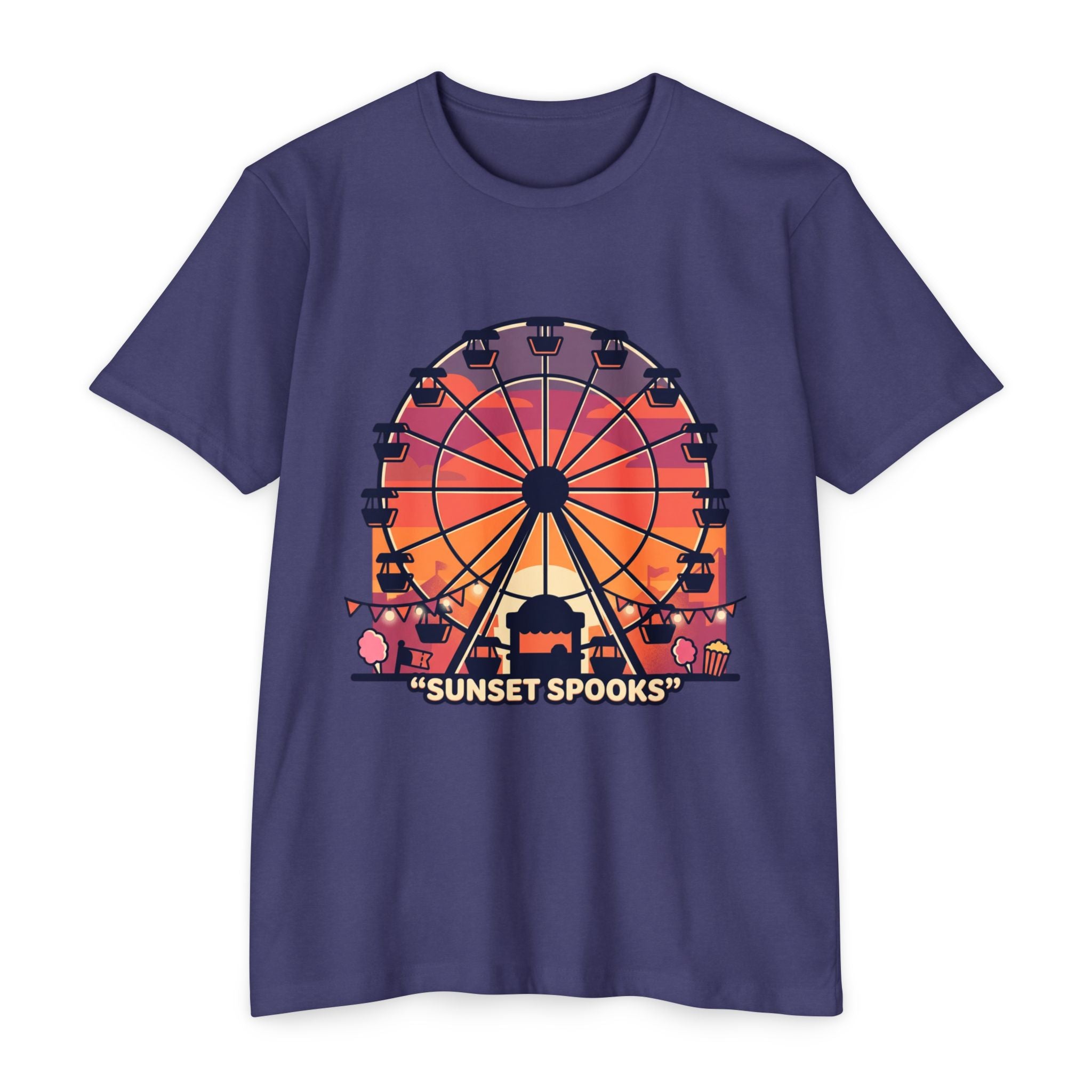 Sunset Spooks Ferris Wheel T-Shirt