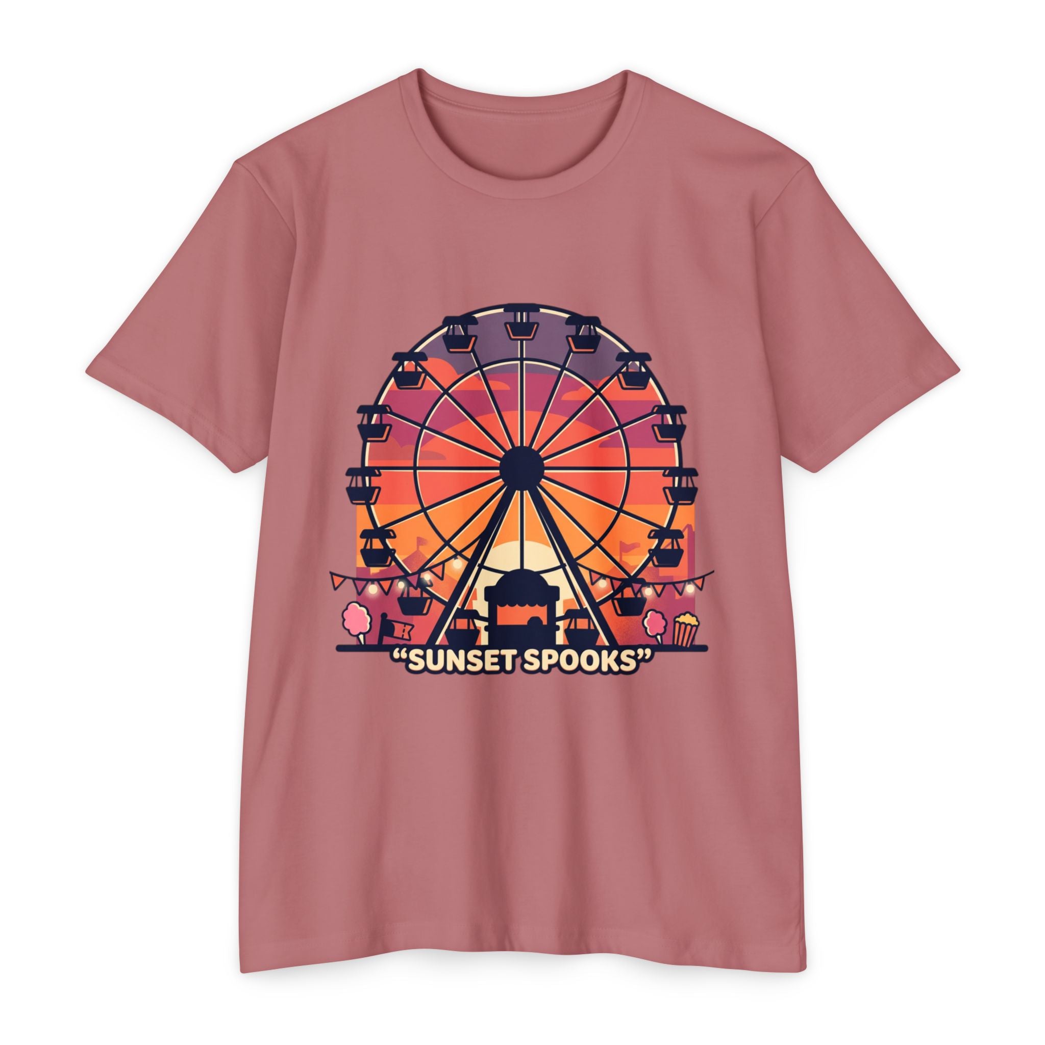 Sunset Spooks Ferris Wheel T-Shirt