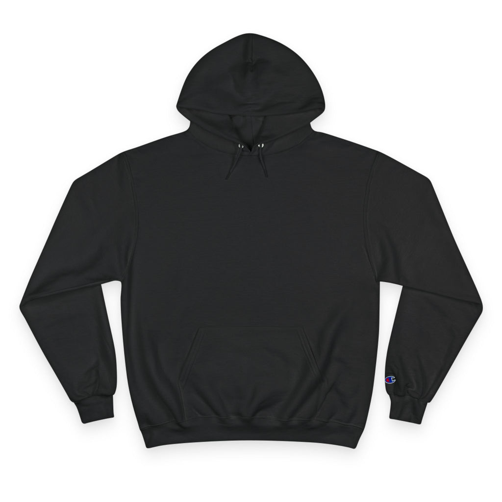 Champion Hoodie — Classic Black Logo Hoodie
