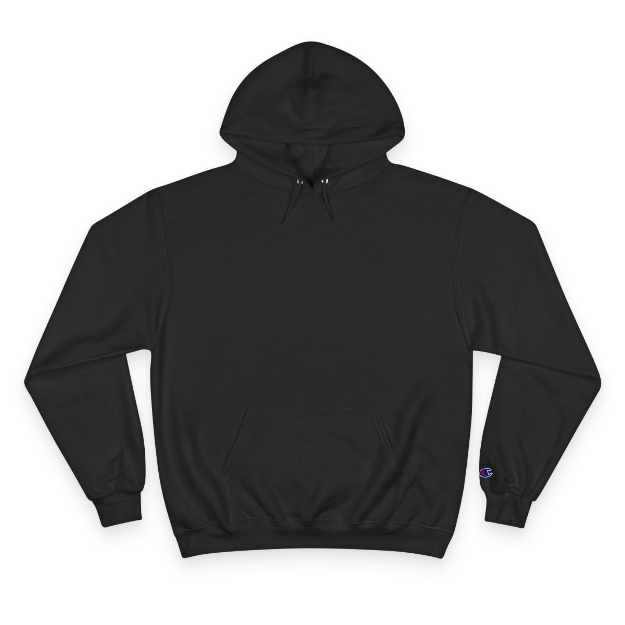 Champion Hoodie — Classic Black Logo Hoodie