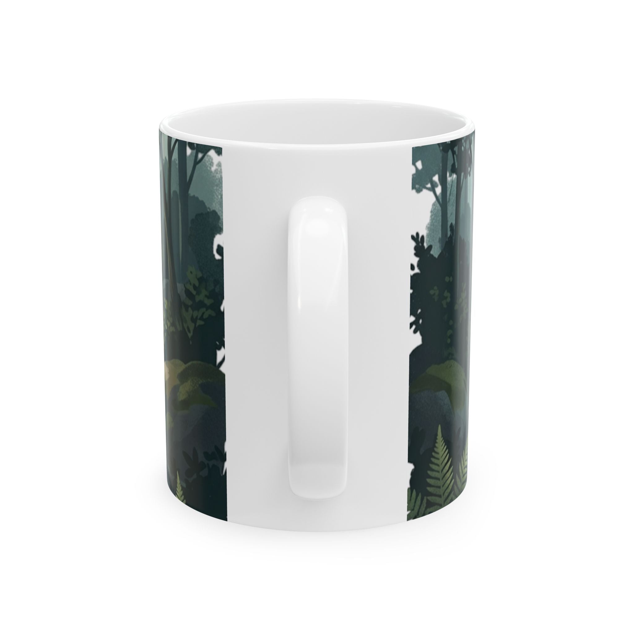 Waterfall Forest Mug — Tranquil Nature Ceramic Coffee Cup (11oz & 15oz)