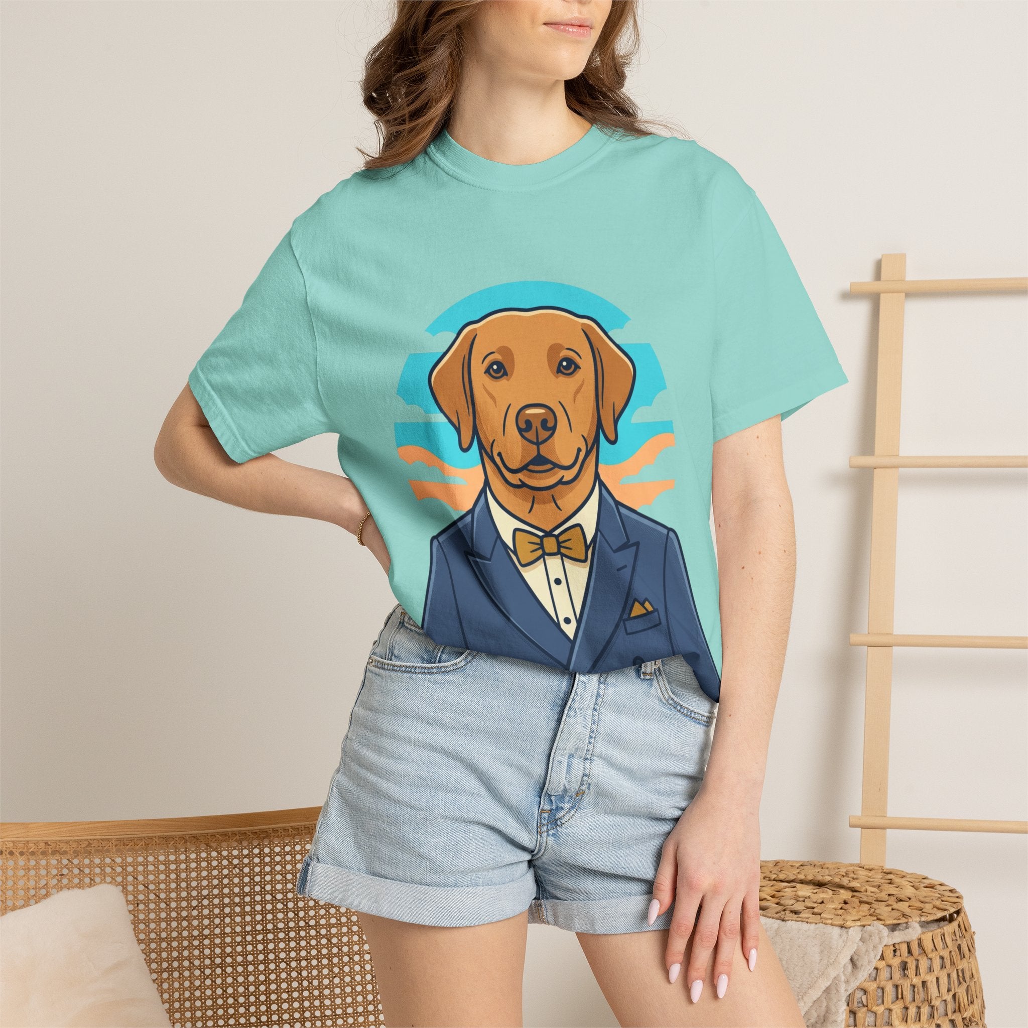 Dapper Dog T-Shirt — Labrador in Suit Graphic Tee