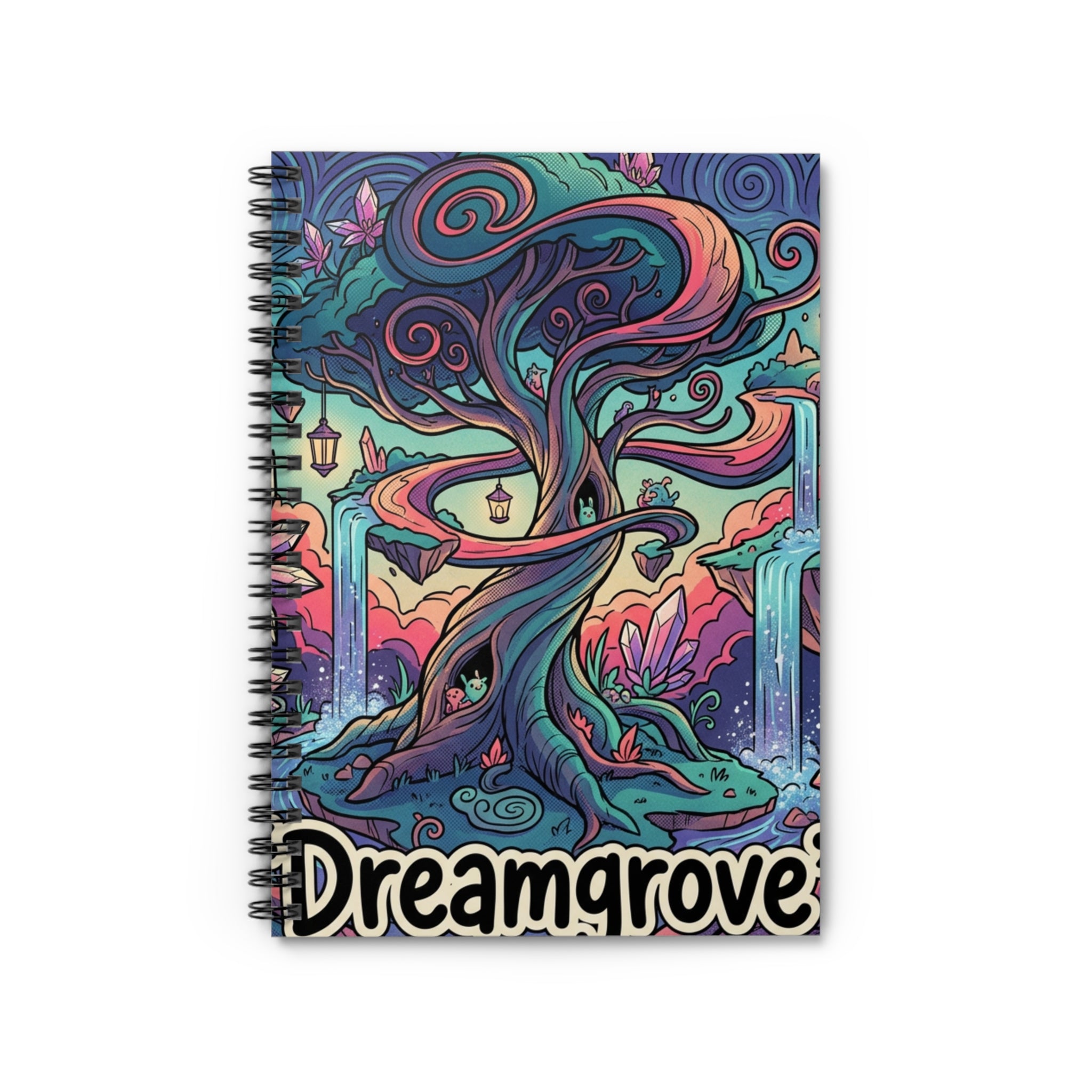 Dreamgrove Spiral Notebook — Fantasy Tree Ruled Journal