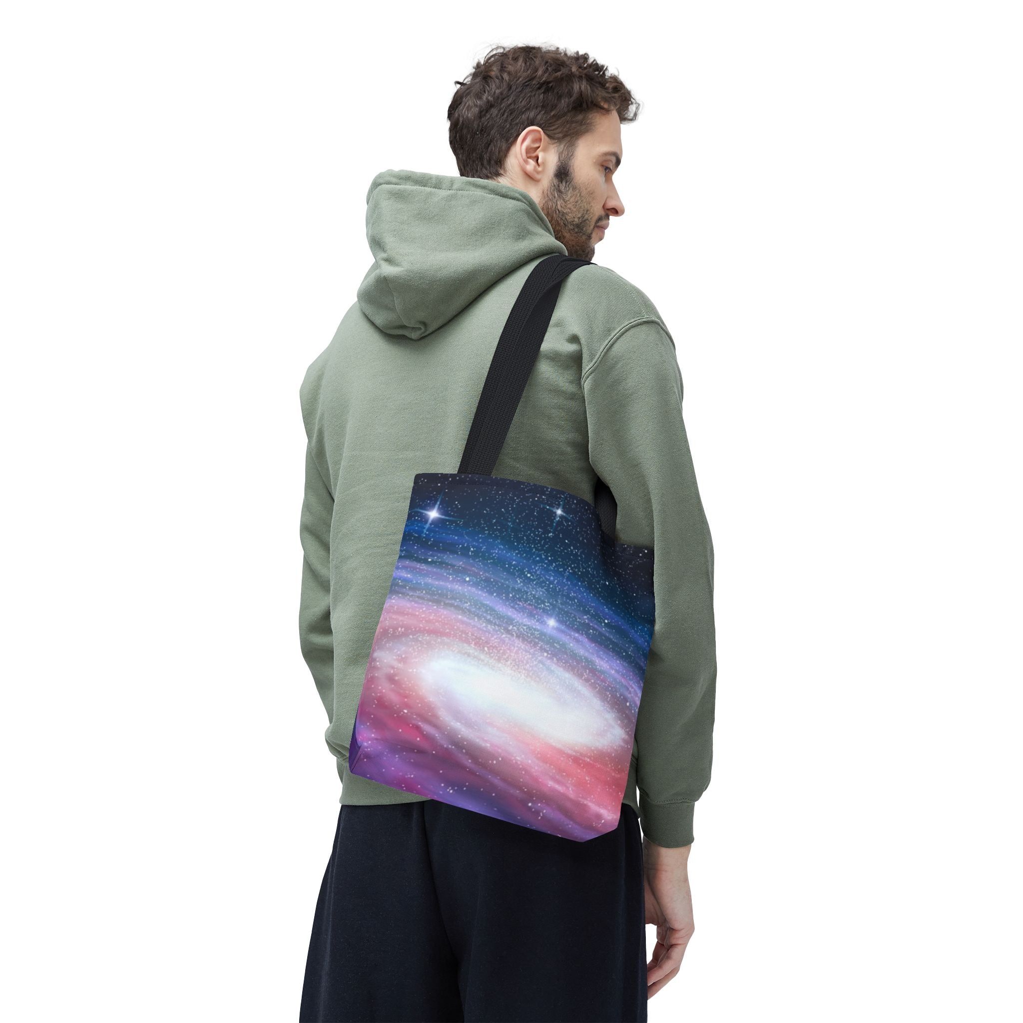 Galaxy Nebula Tote Bag — Cosmic Starry Sky All-Over Print