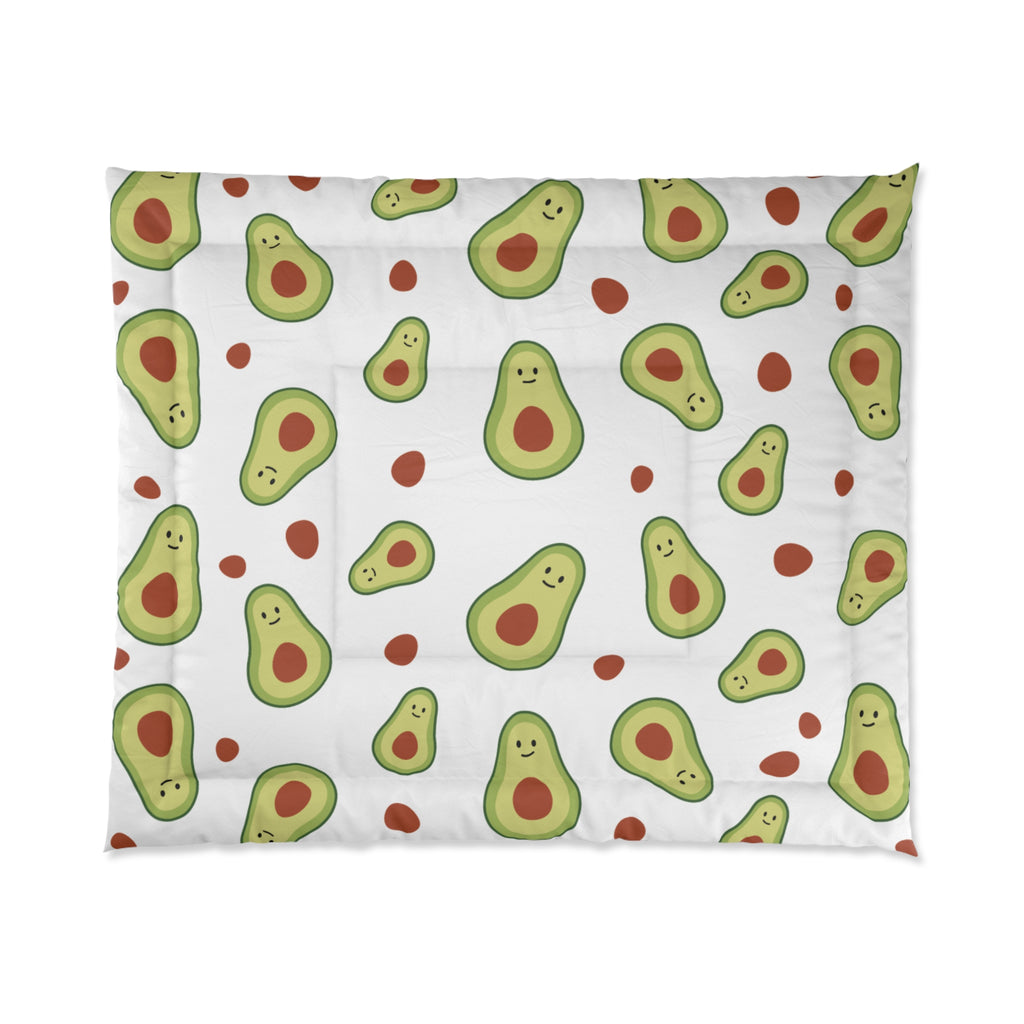Avocado Pattern Comforter – Cute Kawaii Avocado Bedding