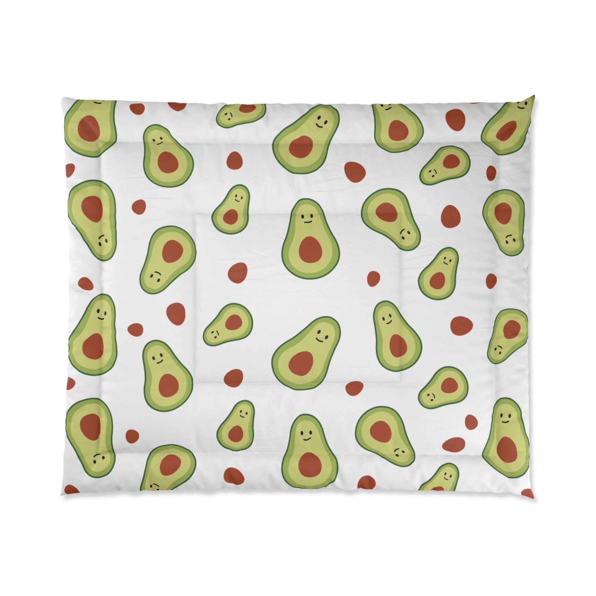 Avocado Pattern Comforter – Cute Kawaii Avocado Bedding