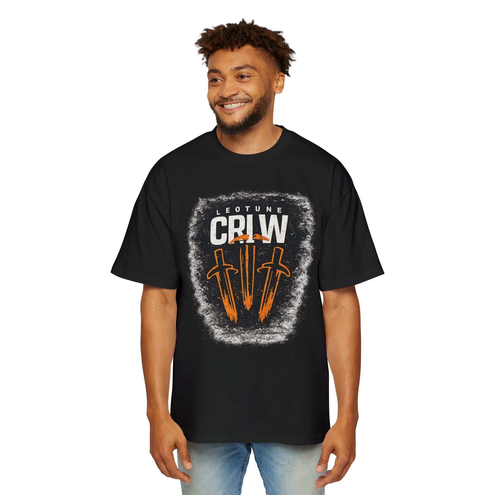 CRLW Crew Graphic Tee — Leotune Slash Sword Design