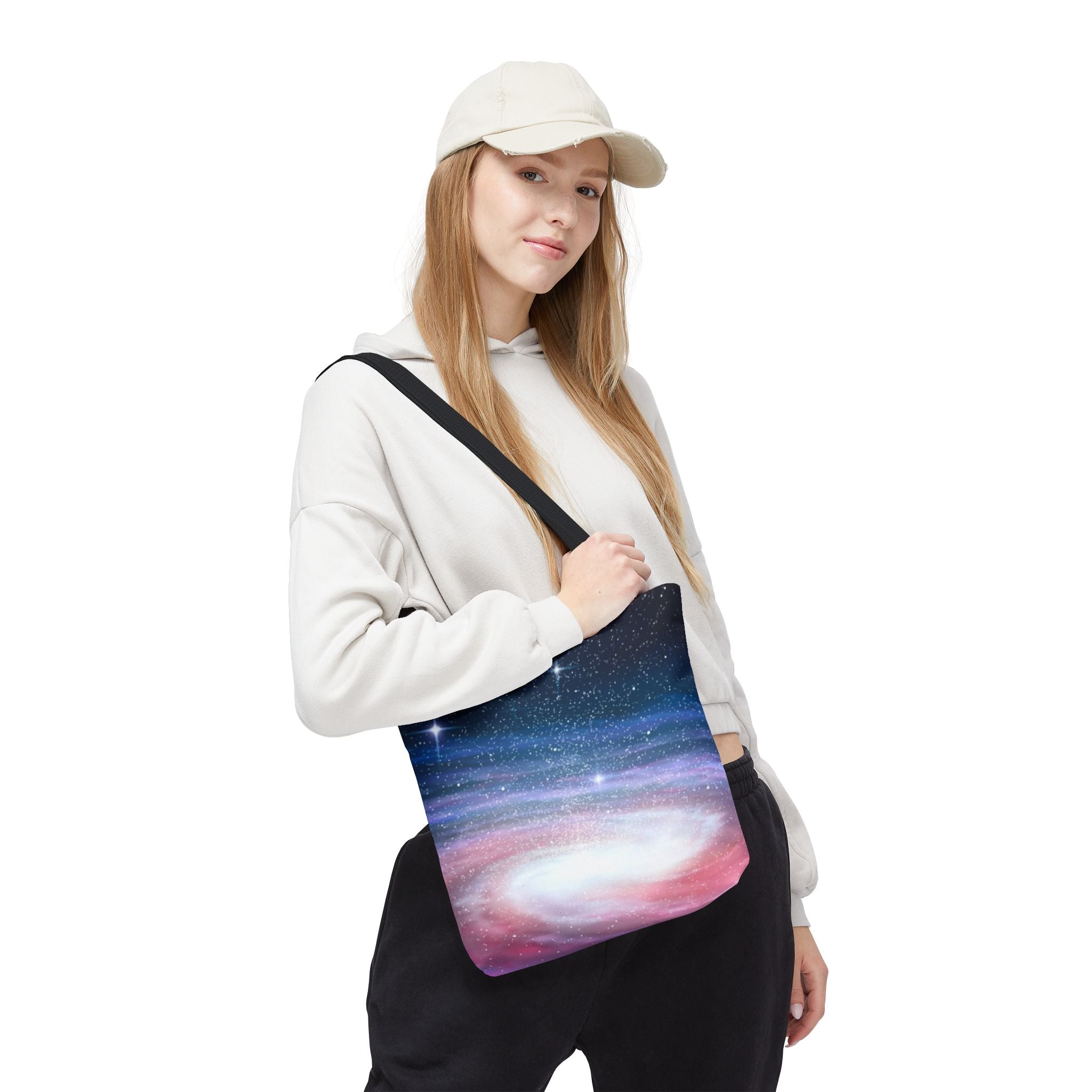 Galaxy Nebula Tote Bag — Cosmic Starry Sky All-Over Print