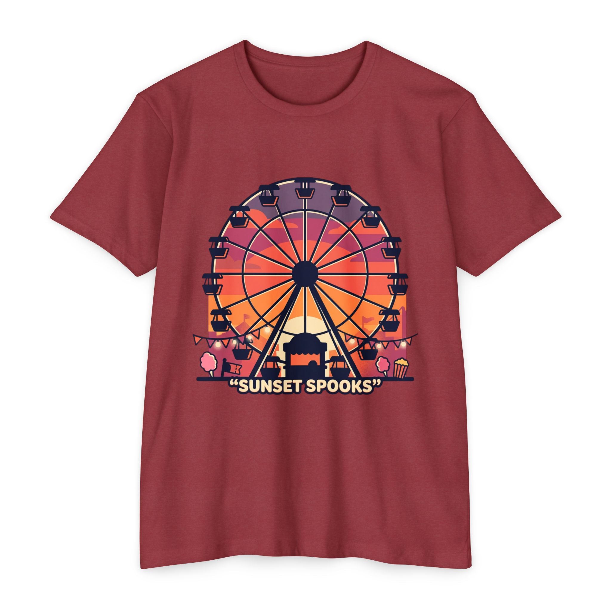 Sunset Spooks Ferris Wheel T-Shirt