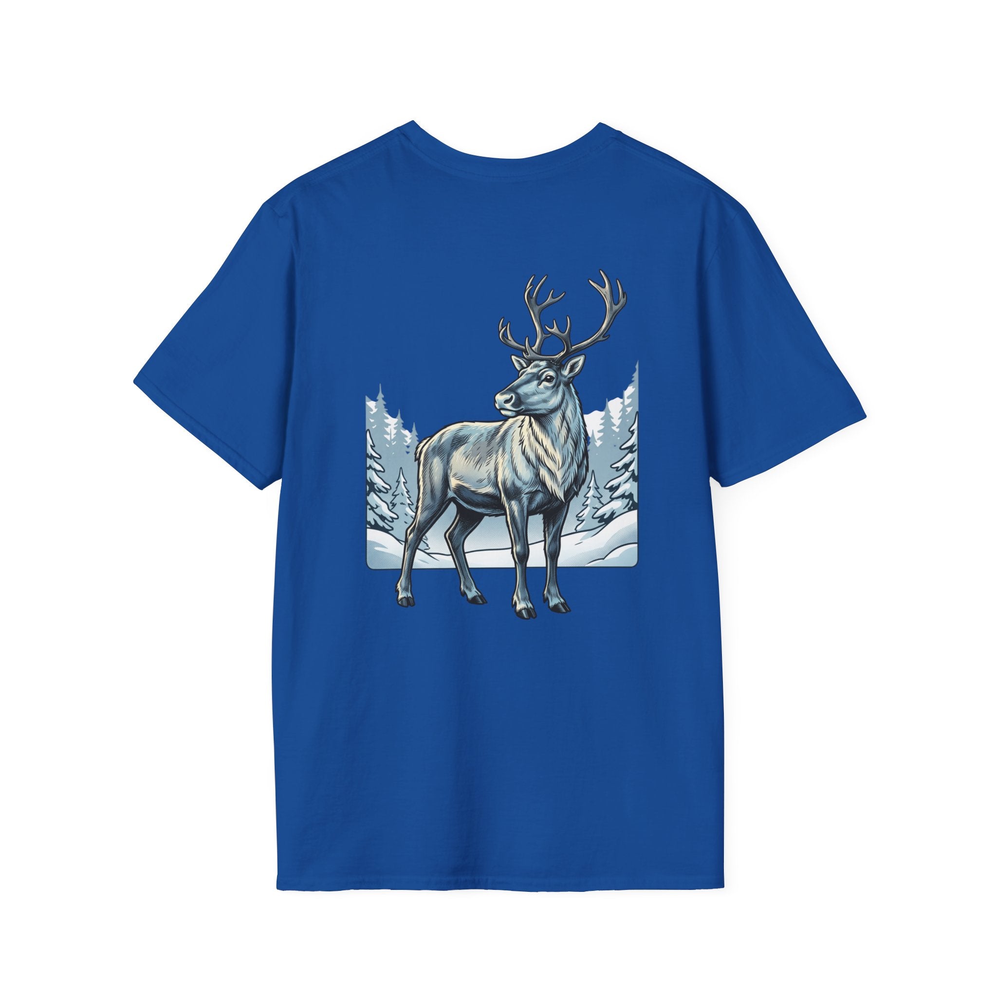 Majestic Reindeer T-Shirt | Winter Forest Antler Illustration