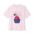 Patriotic Cupcake Tee — 4th of July Flag Dessert Shirt