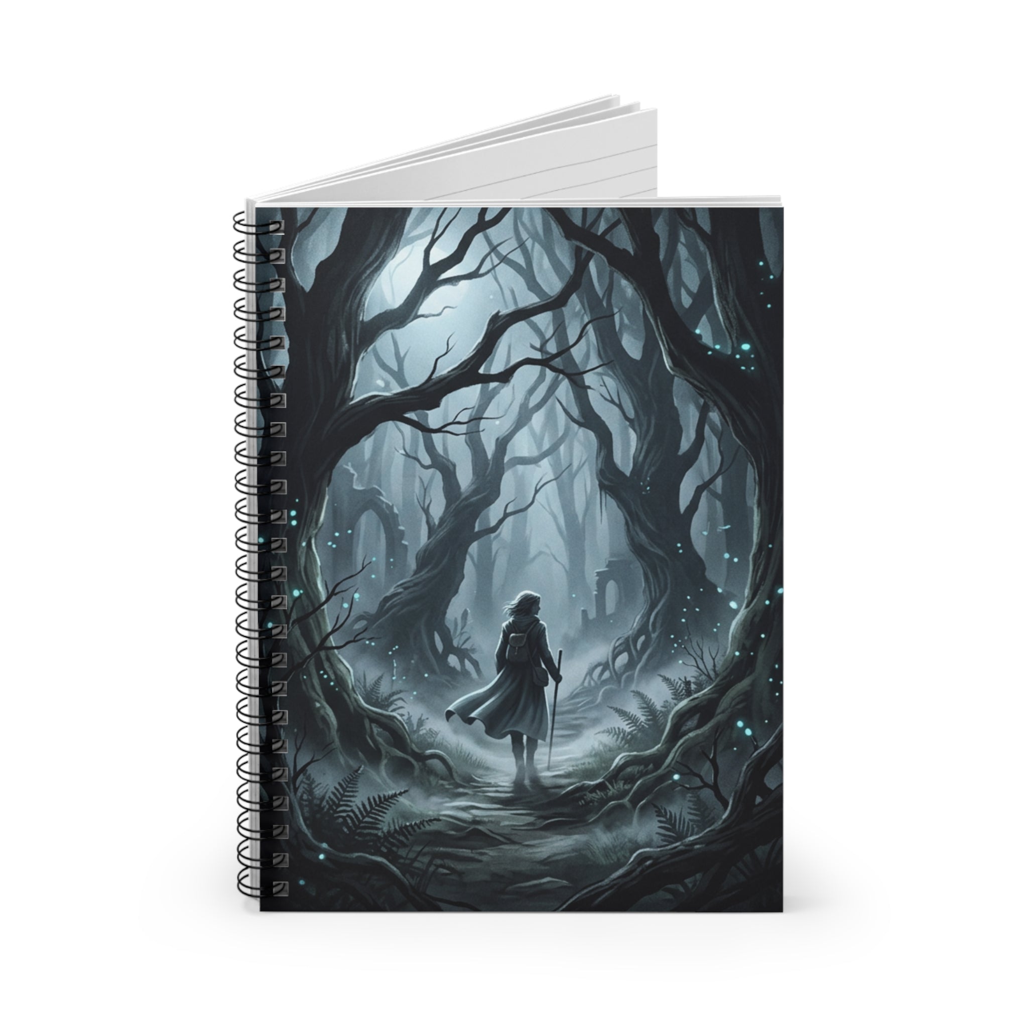 Mysterious Moonlit Forest Notebook | Spiral Journal