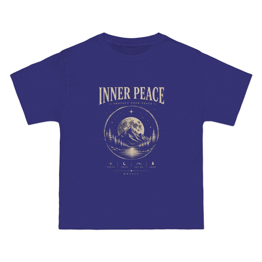 Inner Peace T-Shirt – Vintage Moon Meditation Graphic Tee