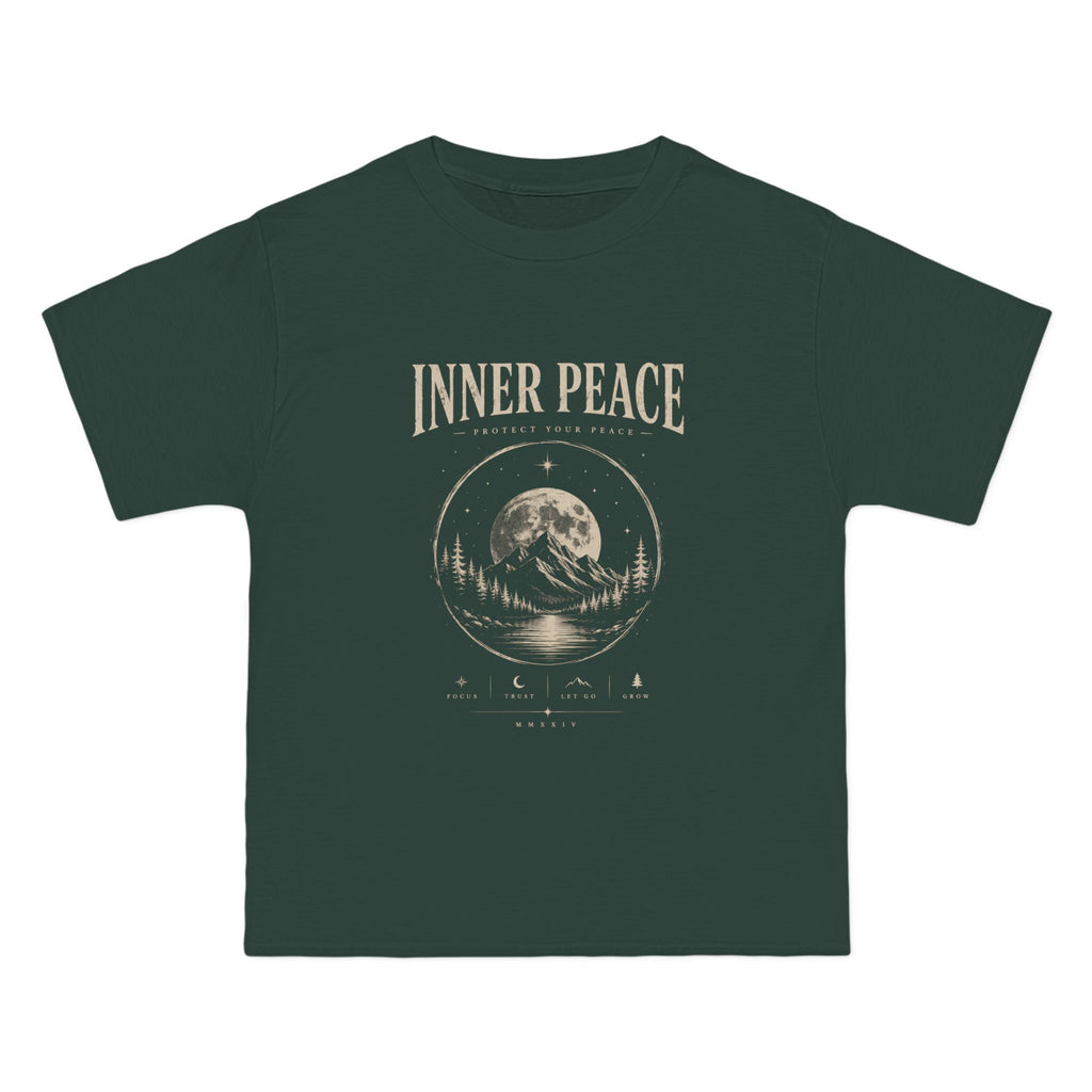 Inner Peace T-Shirt – Vintage Moon Meditation Graphic Tee