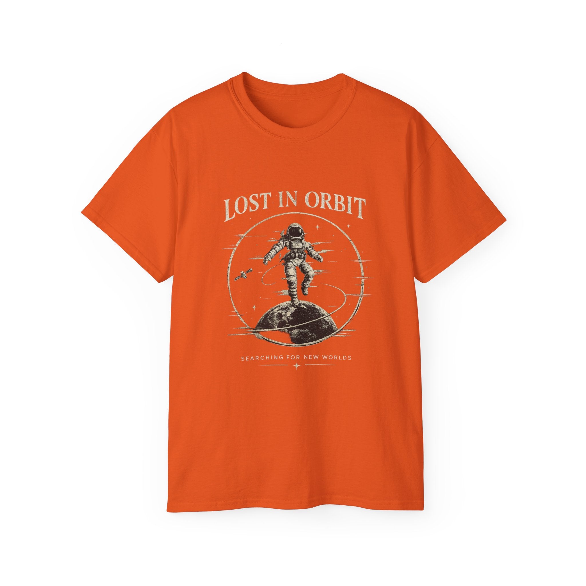 Lost in Orbit Astronaut T‑Shirt — Vintage Space Exploration Tee