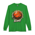 Slam Basketball Graphic Long Sleeve Tee | Retro Sports Hoop Design
