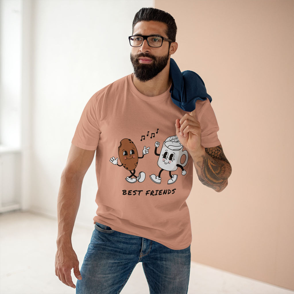 Best Friends Coffee & Donut T-Shirt — Cute Retro Mug and Donut Graphic Tee