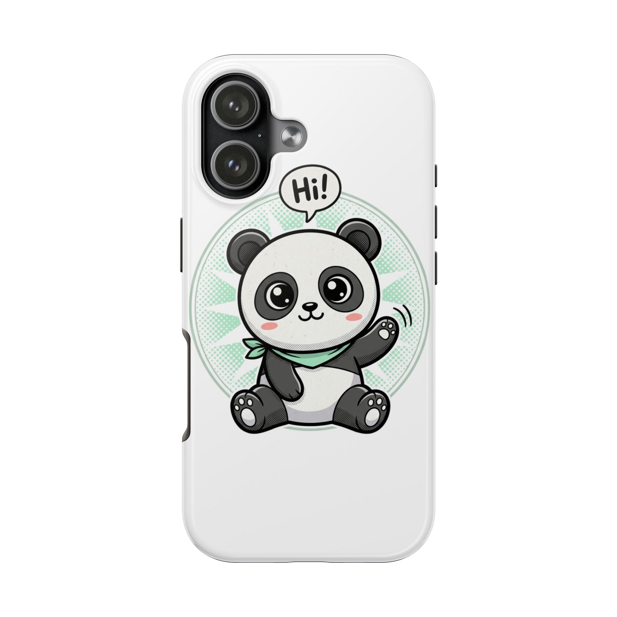 Cute Waving Panda Hi Phone Case | Tough Phone Cases