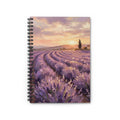 Lavender Field Spiral Notebook — Ruled Journal for Notes & Sketches