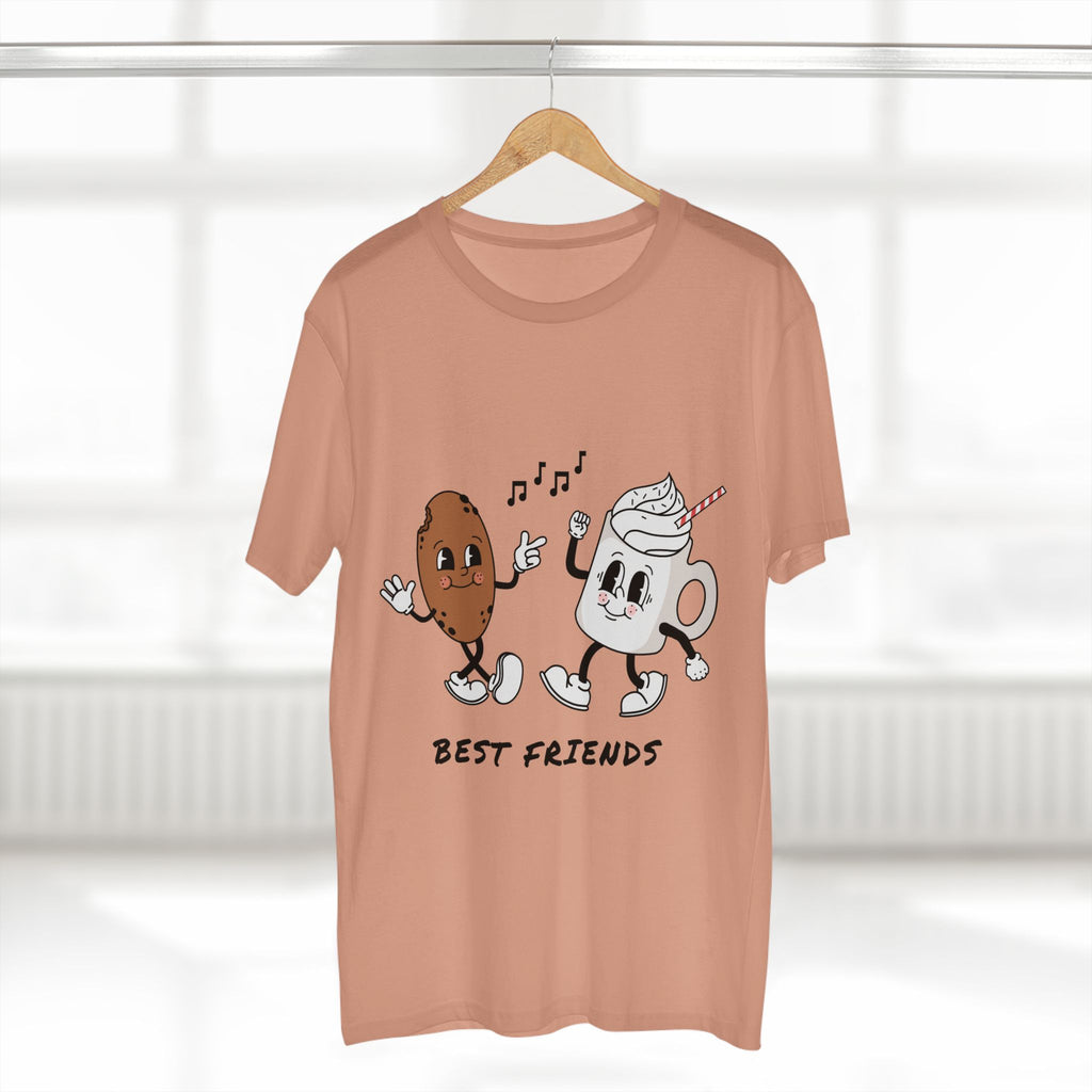 Best Friends Coffee & Donut T-Shirt — Cute Retro Mug and Donut Graphic Tee